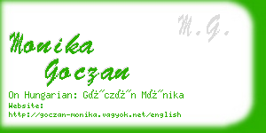 monika goczan business card